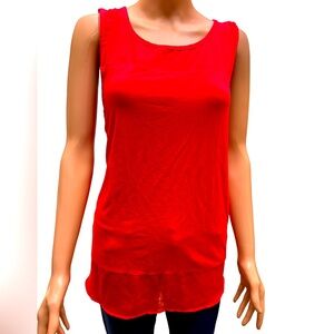 Vince Camuto Vibrant Orange Red Tank Top XL